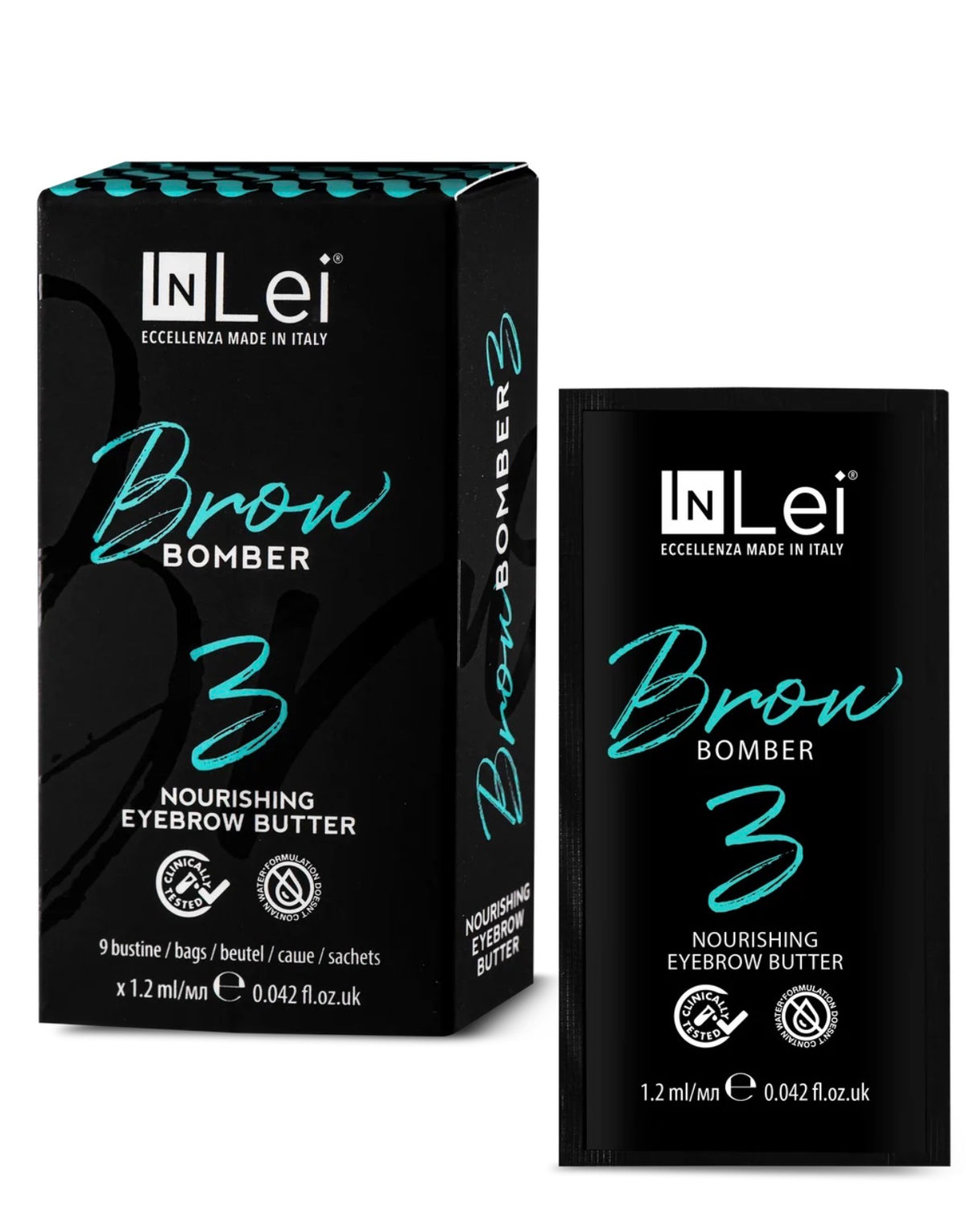 BROW BOMBER 3 SINGLE-DOSE NOUVET BUTTER for eyebrows 6 x 1.5 ml