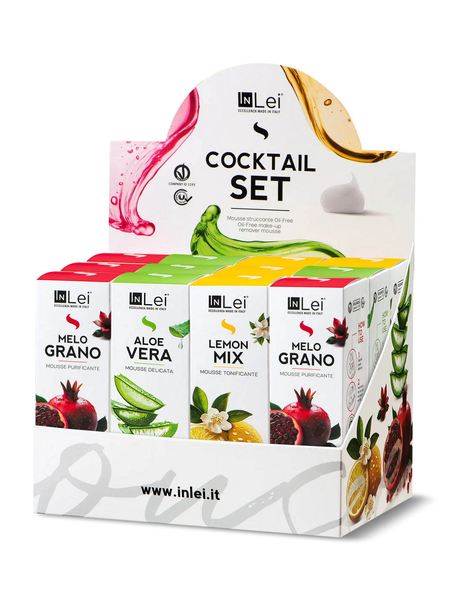 COCKTAIL SET TRAVEL SIZE mezcla desmaquillante para pestañas, cejas y rostro 50ml