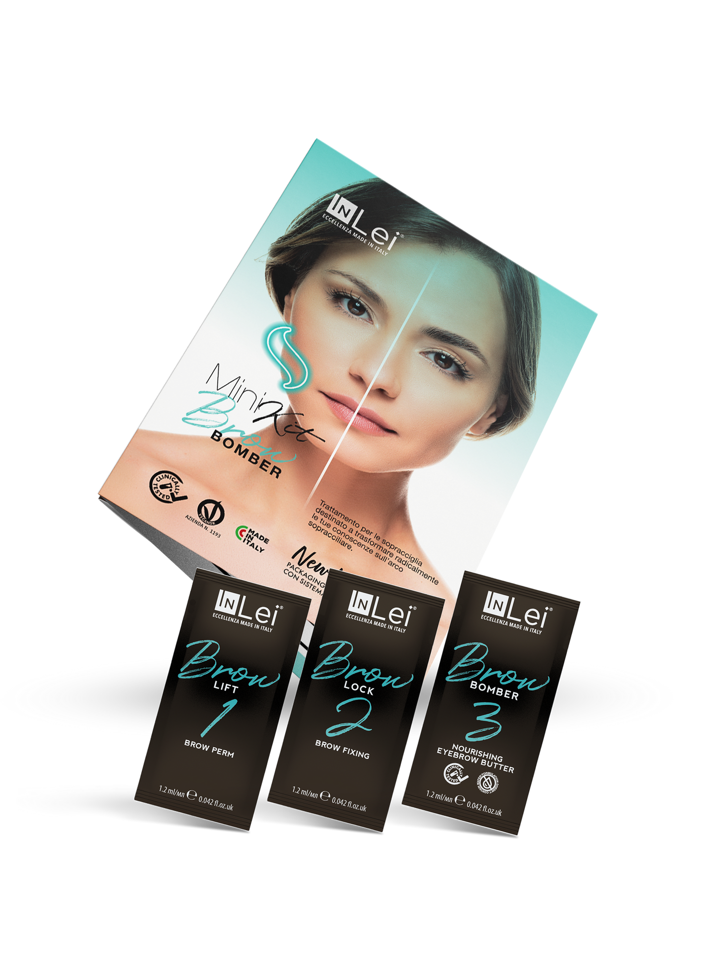 MINI KIT BROW BOMBER laminación cejas 3 x 1,2ml