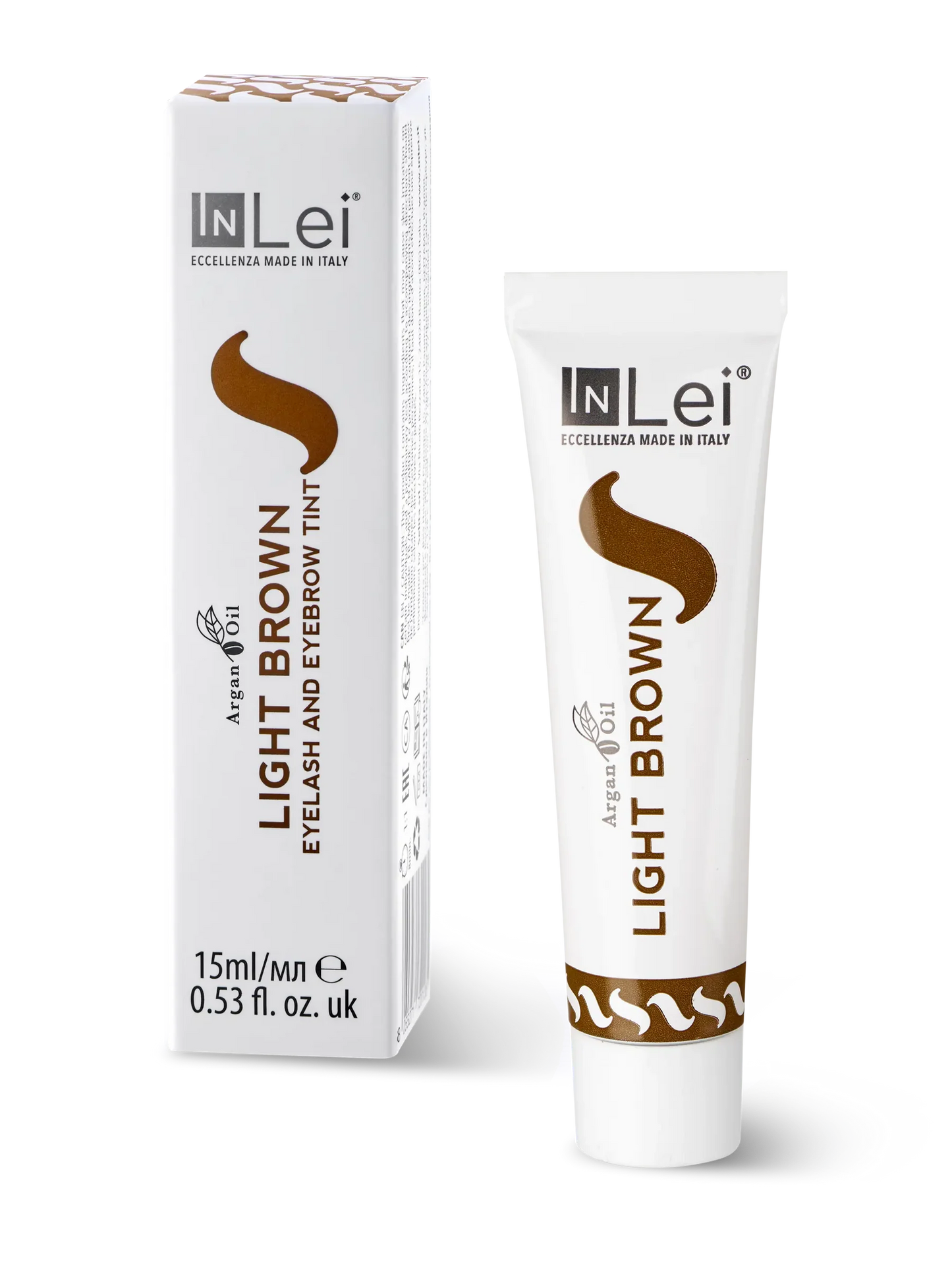 MARRÓN CLARO tinte claro de pestañas y cejas marrón claro con aceite de argán 15ml