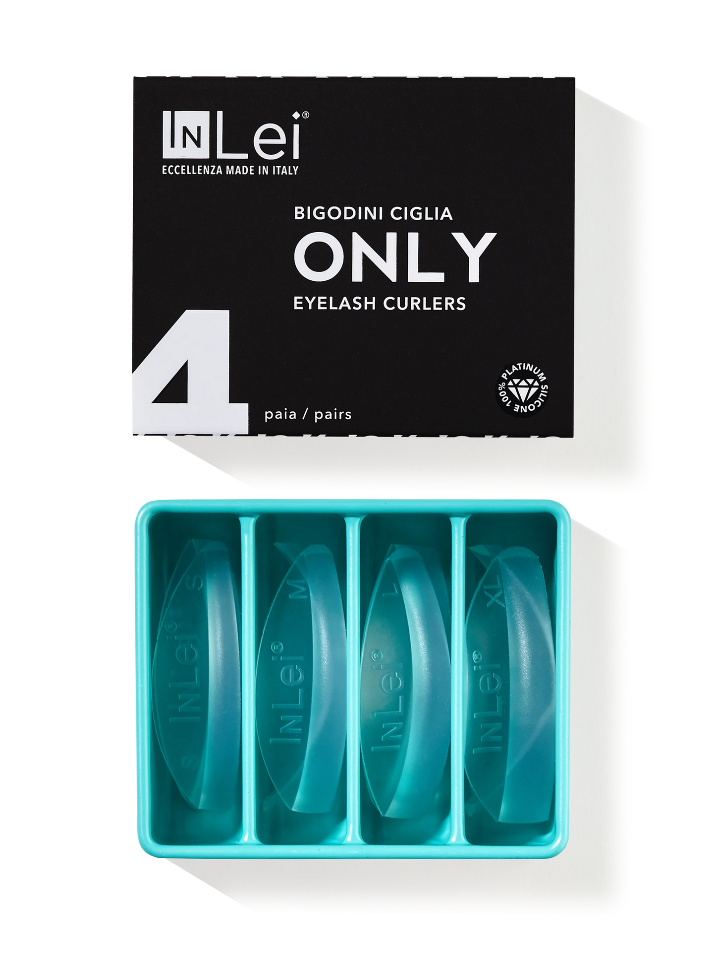 ONLY - bigudíes de silicona para pestañas 4 tamaños de mezcla