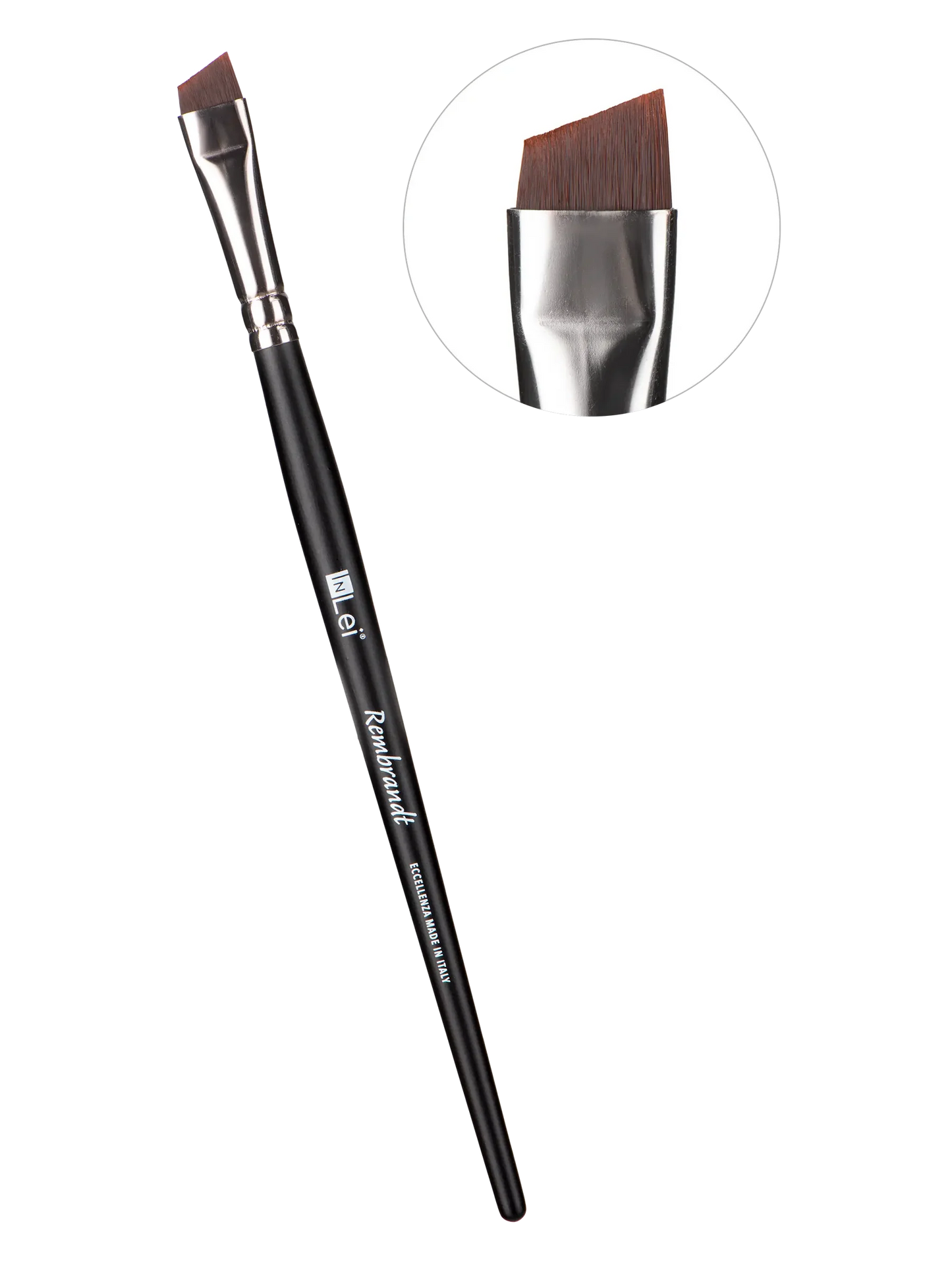Pincel profesional de corte oblicuo REMBRANDT con base ancha para artista de cejas