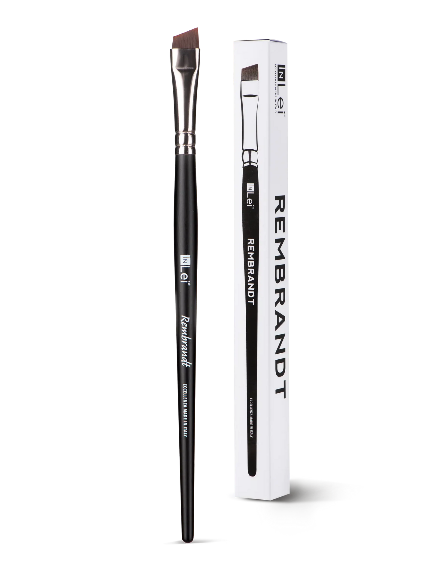 Pincel profesional de corte oblicuo REMBRANDT con base ancha para artista de cejas