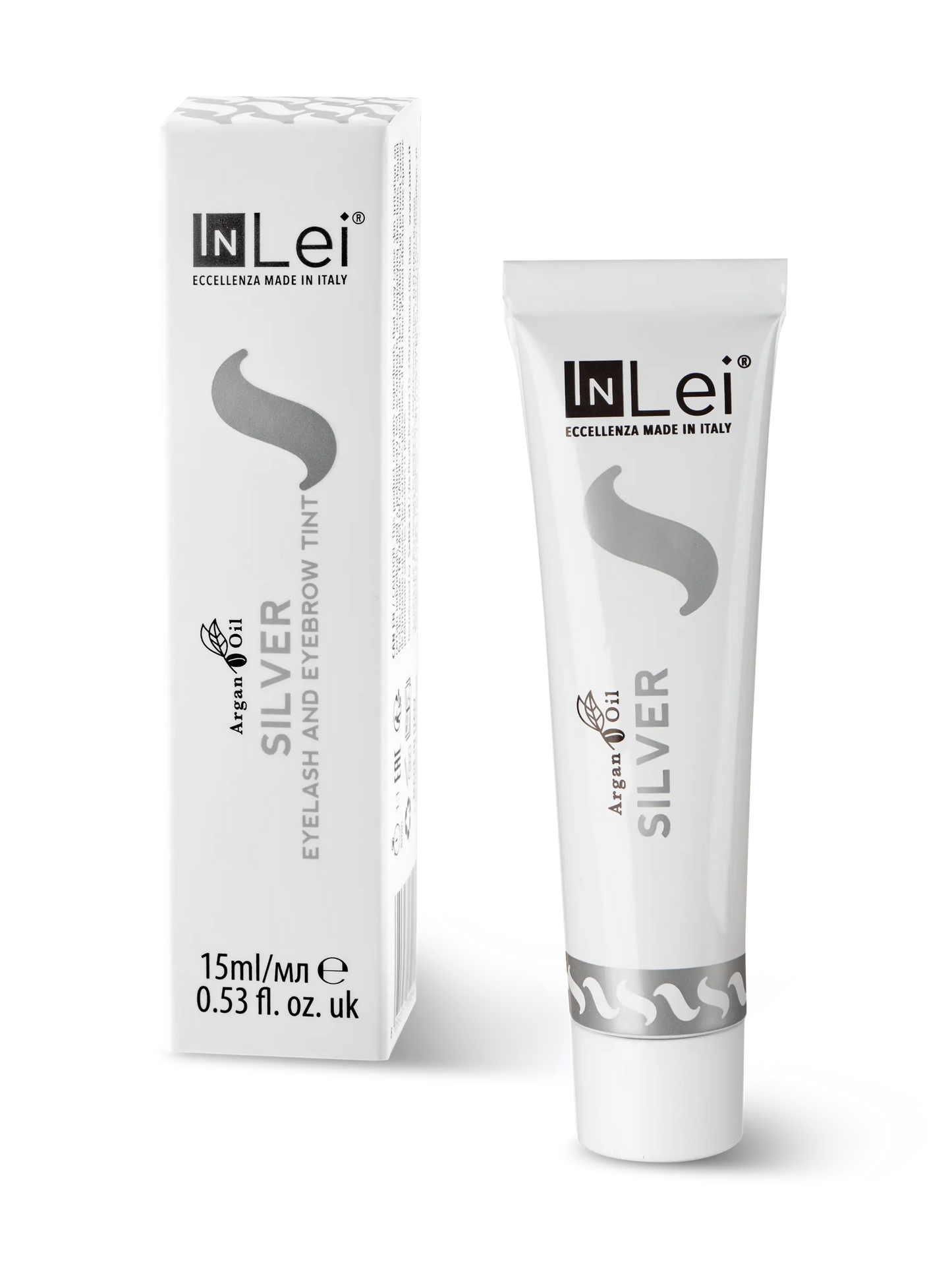 Teinture gris argenté pour cils et sourcils à l'huile d'argan 15 ml