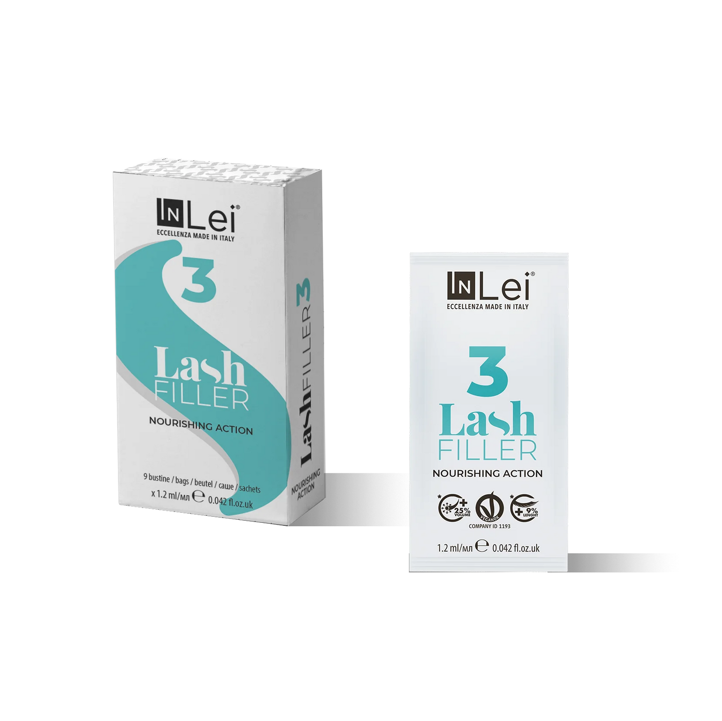 LASH FILLER 3 MONODOSIS nutritivo vegano para pestañas 9 x 1,2ml