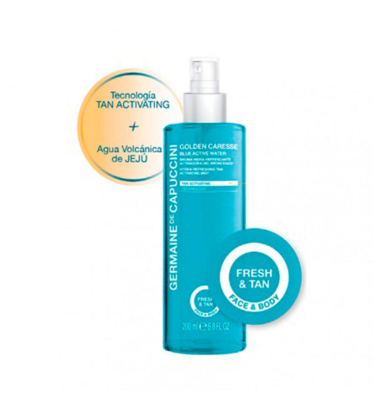 Golden Caresse Blue Active Water Bruma Activadora del Bronceado
